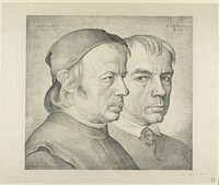 Portrait of the Brothers Konrad and Franz Eberhard by Johann Anton Alban Ramboux