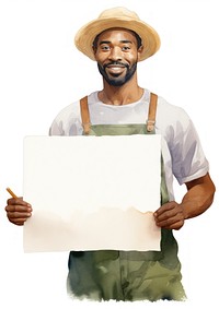 African american farmer portrait standing holding.