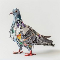 Pigeon made from plastic animal bird dove.