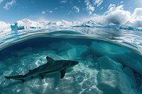 Shark outdoors scenery nature.