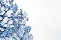 Vintage drawing pillar coral illustrated outdoors doodle.