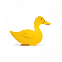 Yellow duck anseriformes waterfowl animal.