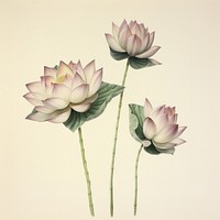 Lotus flower painting blossom.