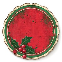 Christmas plant plate leaf.