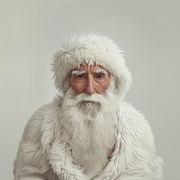 White Santa Claus portrait photo face.