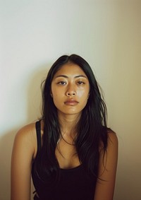 Filipino woman portrait photo face.