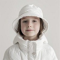 Happy kid portrait photo coat.