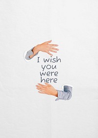 Wish you were here poster template