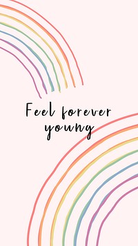 Feel forever young Facebook story template