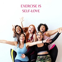 Exercise  quote Instagram post template