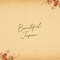 Beautiful Japan quote Instagram post template