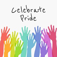 Celebrate pride Facebook post 