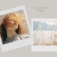 Choose happy Instagram post 