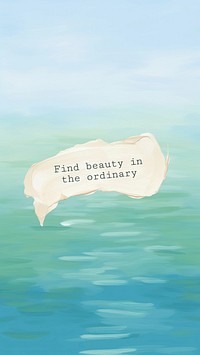 Beauty in the ordinary mobile wallpaper template
