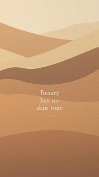 Beauty no skin tone Instagram story 