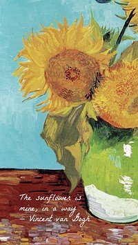 Sunflower & van Gogh Instagram story 