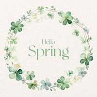 Hello spring Instagram post 