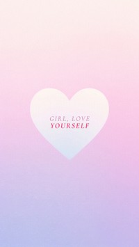 Love yourself quote Facebook story template