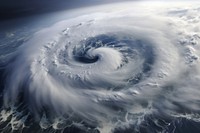 Massive cyclone related to El Nino phenomena outdoors nature storm.