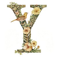 The letter Y nature plant bird.