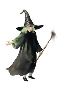 Witch costume adult white background.