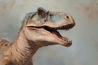 Close up on pale dinosaur reptile animal t-rex.