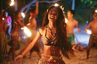 Thai woman dancing at full moon party accessories recreation accessory.