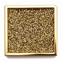 Frame glitter square shape shiny gold.