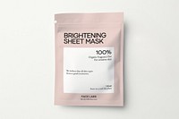 pink facial sheet mask pouch 