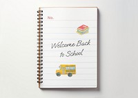 Spiral notebook mockup psd