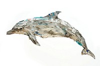 Dolphin made from plastic dolphin animal mammal.