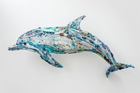 Dolphin made from plastic dolphin animal mammal.