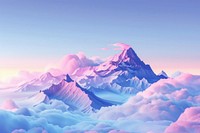 Cute mountain background backgrounds landscape outdoors.