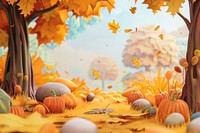 Cute autumm background backgrounds cartoon autumn.