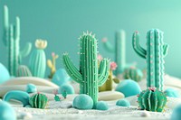 Cute cactus background plant decoration outdoors.