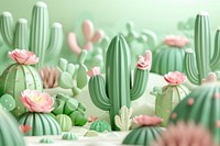 Cute cactus background plant freshness fragility.
