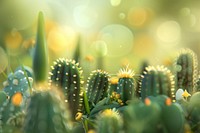 Cute cactus black cat background backgrounds outdoors nature.