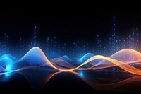 Abstract digital background techonology sound wave.