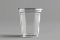Transparent clear plastic cup mockup bottle shaker glass.