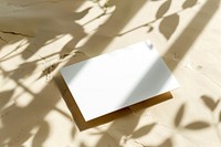 White business card mockup paper text publication.