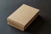 Beige business card mockup paper cardboard plywood.