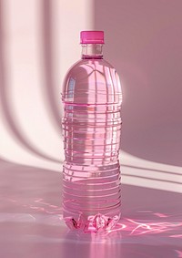 Plastic bottle mockup cosmetics beverage perfume.