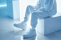 White smartphone mockup clothing footwear apparel.
