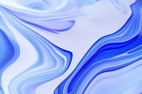 Liquid Marble blue plate art.