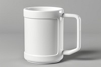 Plastic mug mockup porcelain beverage pottery.