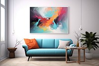Abstract art architecture furniture painting.