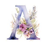 Alphabet A wedding flower plant.