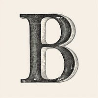 Letter B font text weaponry.