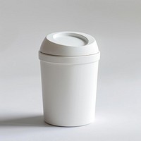 White waste bin bathroom porcelain pottery bottle.