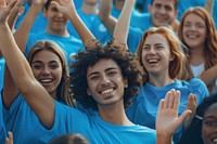 Group of people laughing person female.